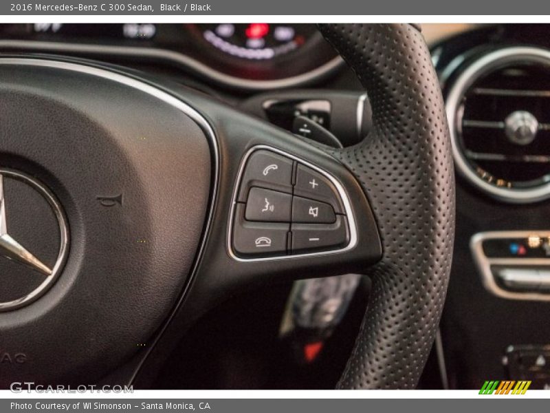 Black / Black 2016 Mercedes-Benz C 300 Sedan