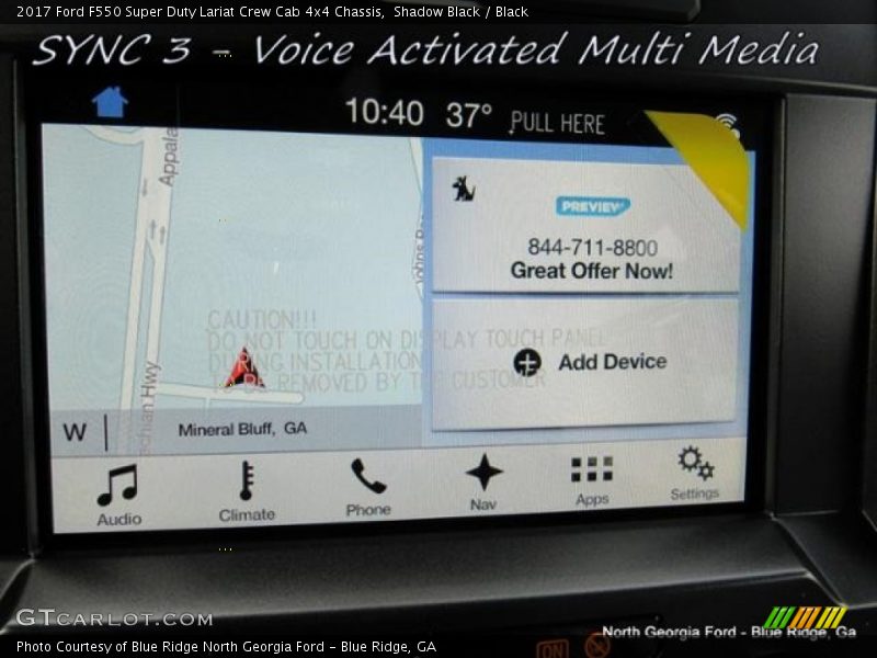 Shadow Black / Black 2017 Ford F550 Super Duty Lariat Crew Cab 4x4 Chassis