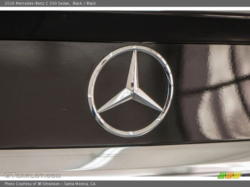Black / Black 2016 Mercedes-Benz C 300 Sedan