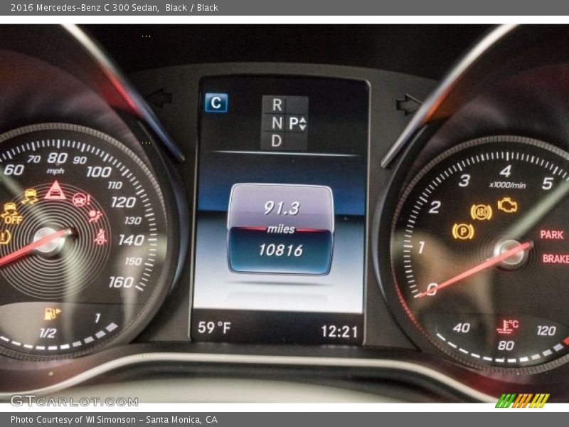 Black / Black 2016 Mercedes-Benz C 300 Sedan