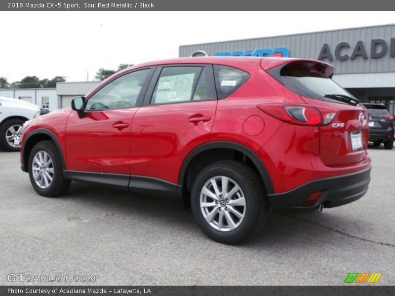 Soul Red Metallic / Black 2016 Mazda CX-5 Sport