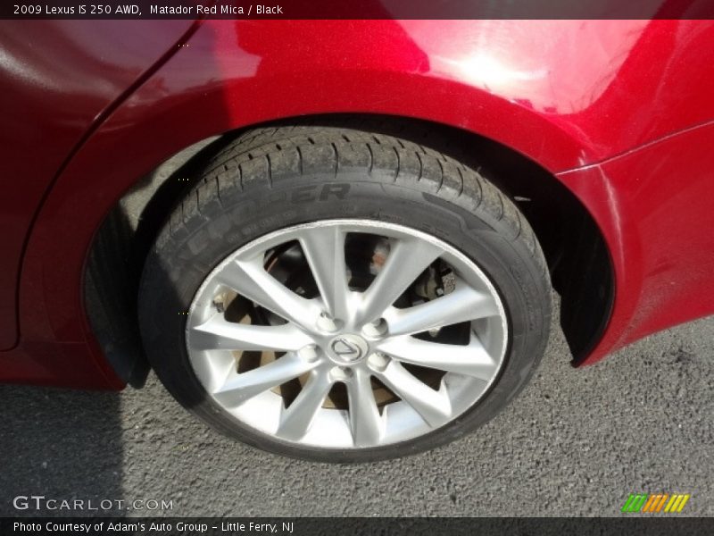 Matador Red Mica / Black 2009 Lexus IS 250 AWD