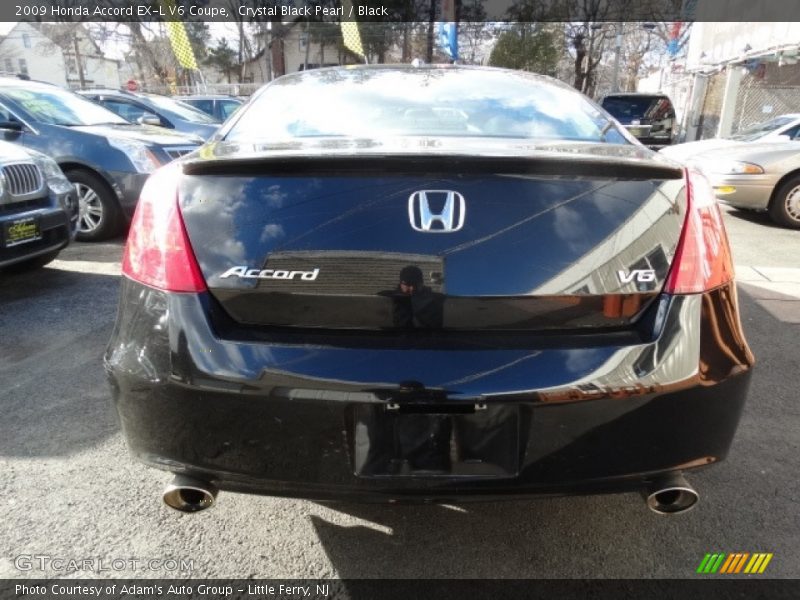 Crystal Black Pearl / Black 2009 Honda Accord EX-L V6 Coupe