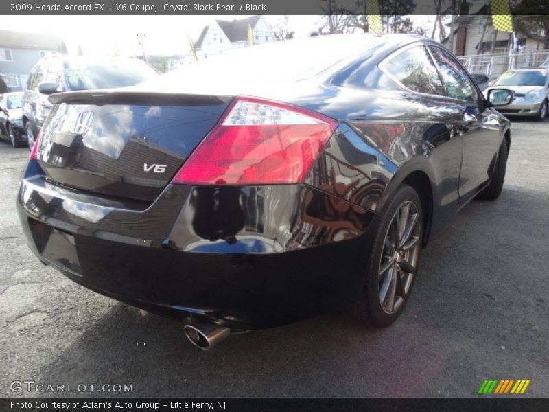 Crystal Black Pearl / Black 2009 Honda Accord EX-L V6 Coupe