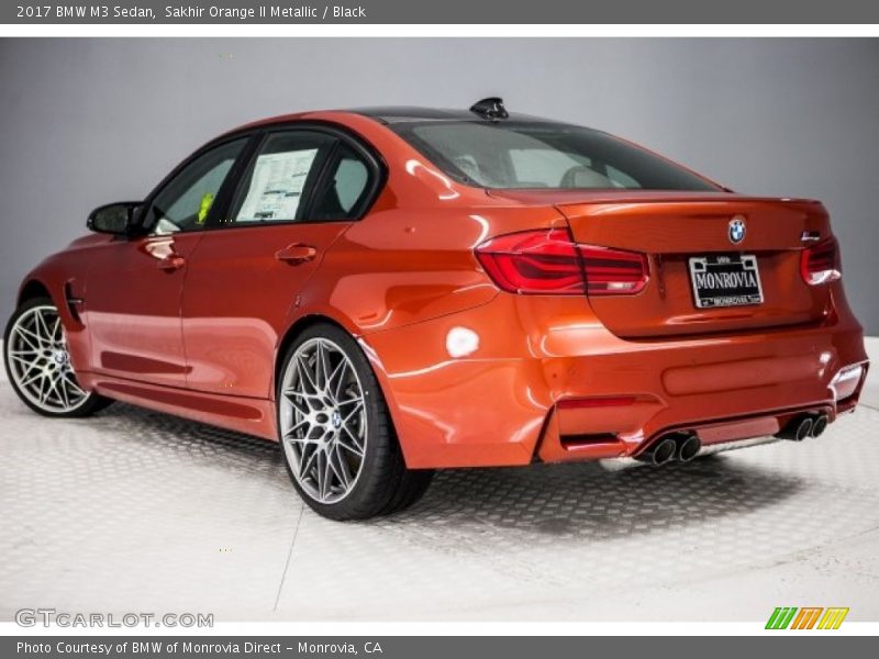Sakhir Orange II Metallic / Black 2017 BMW M3 Sedan