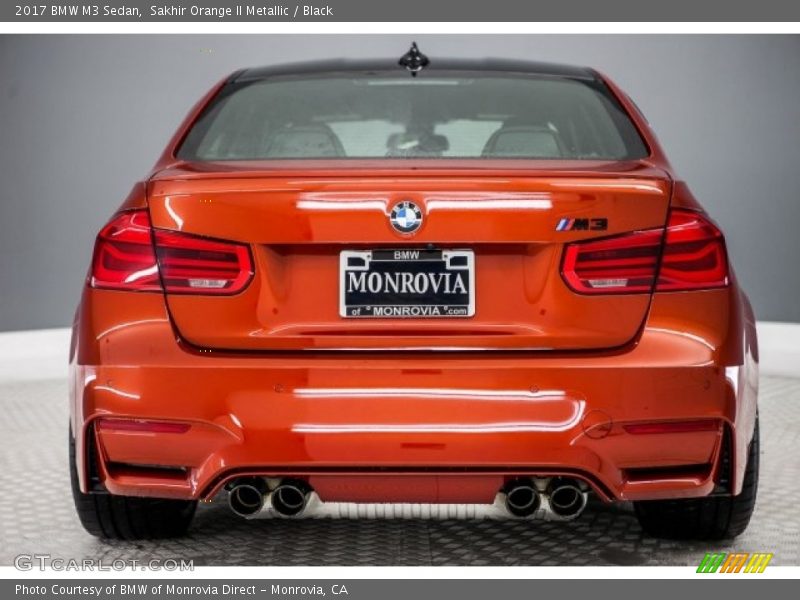 Sakhir Orange II Metallic / Black 2017 BMW M3 Sedan