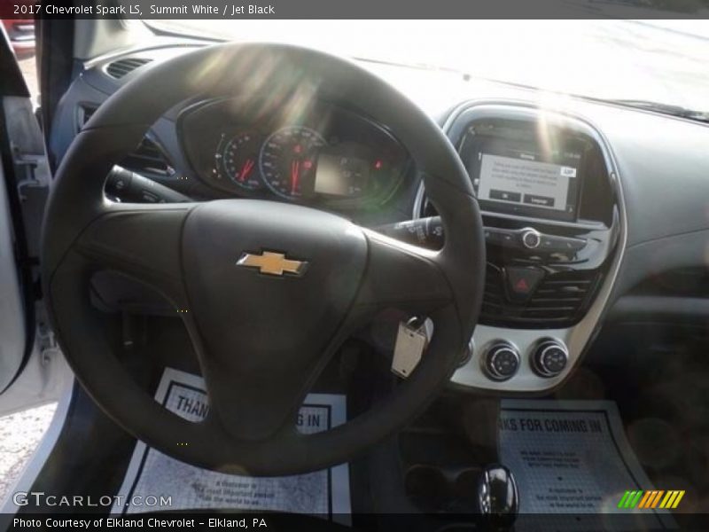 Summit White / Jet Black 2017 Chevrolet Spark LS