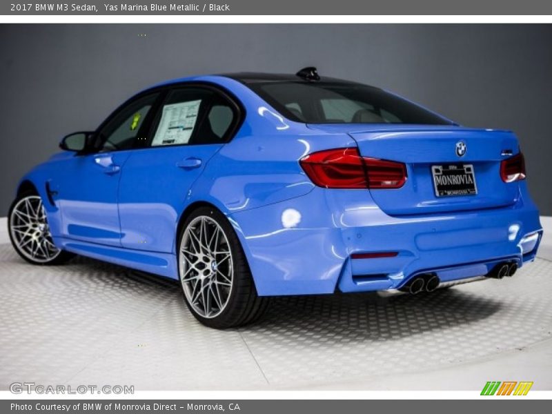 Yas Marina Blue Metallic / Black 2017 BMW M3 Sedan