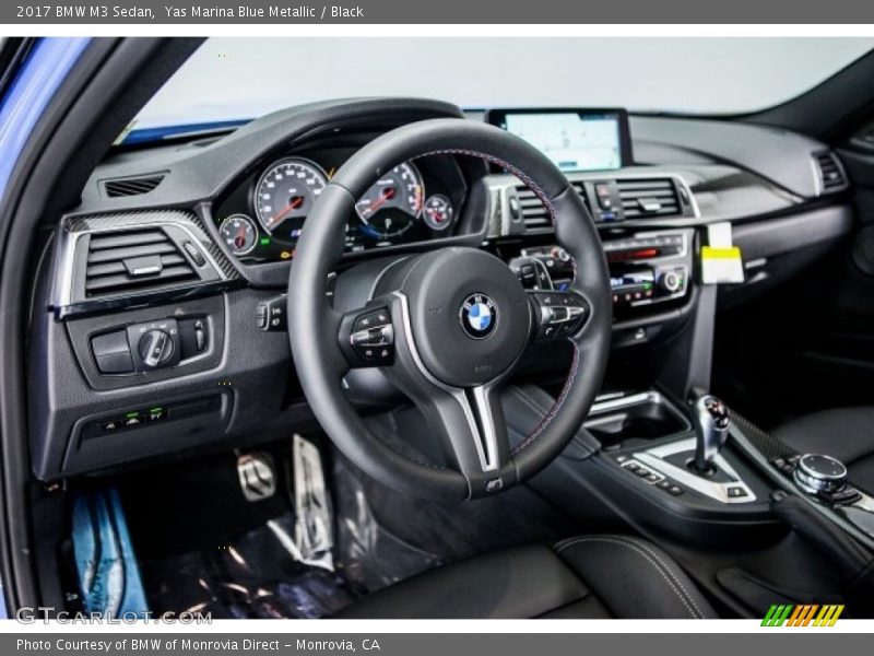 Yas Marina Blue Metallic / Black 2017 BMW M3 Sedan
