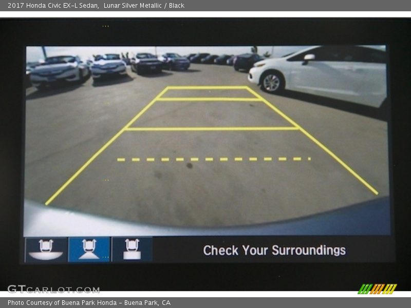 Lunar Silver Metallic / Black 2017 Honda Civic EX-L Sedan