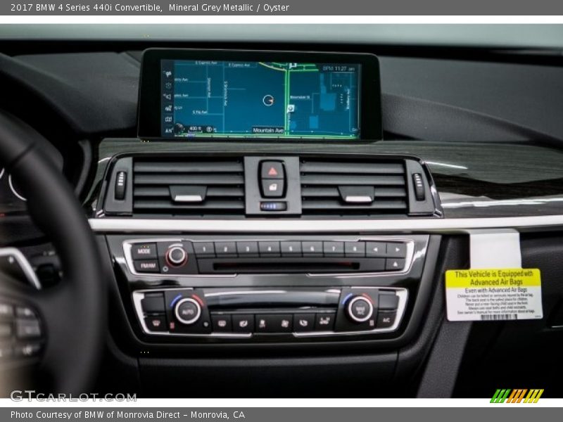 Mineral Grey Metallic / Oyster 2017 BMW 4 Series 440i Convertible