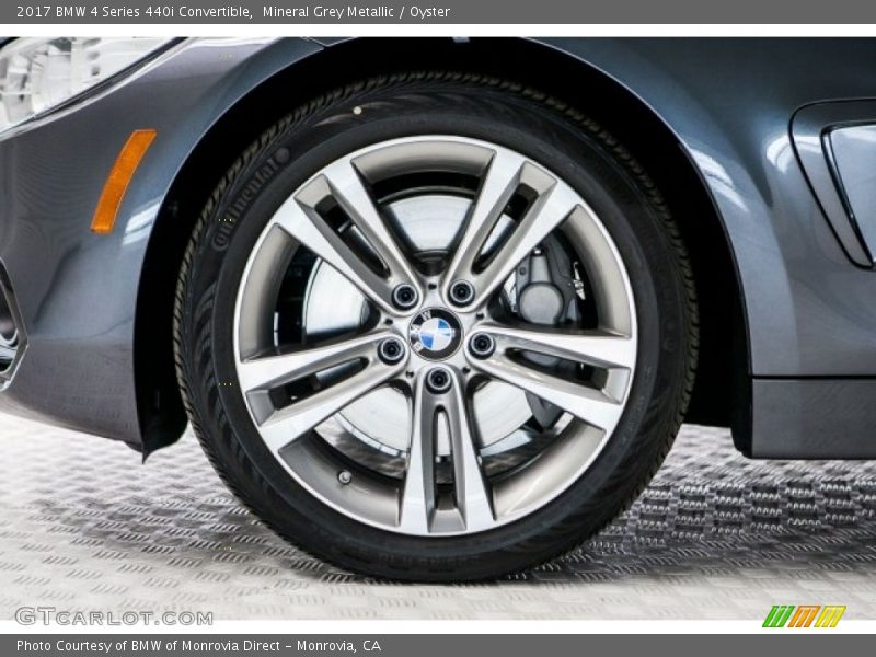 Mineral Grey Metallic / Oyster 2017 BMW 4 Series 440i Convertible