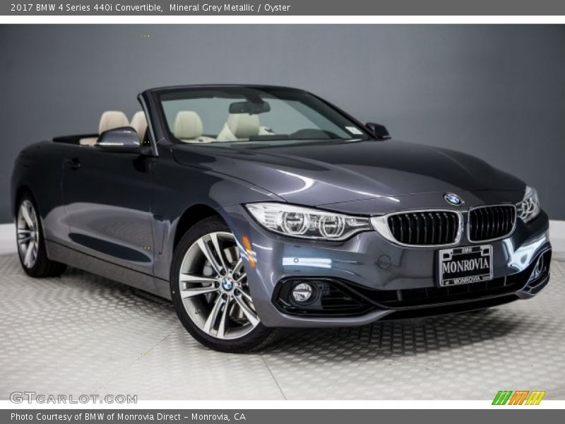 Mineral Grey Metallic / Oyster 2017 BMW 4 Series 440i Convertible