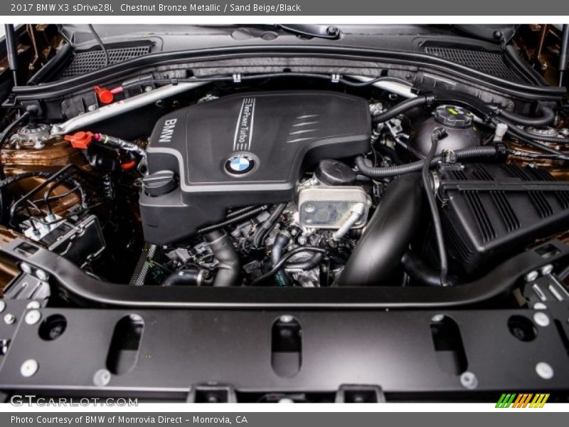 Chestnut Bronze Metallic / Sand Beige/Black 2017 BMW X3 sDrive28i
