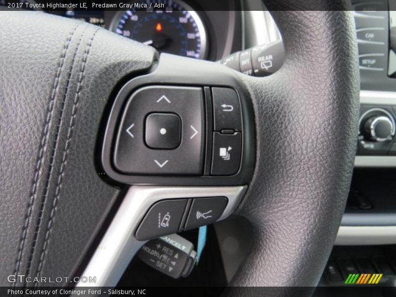 Controls of 2017 Highlander LE