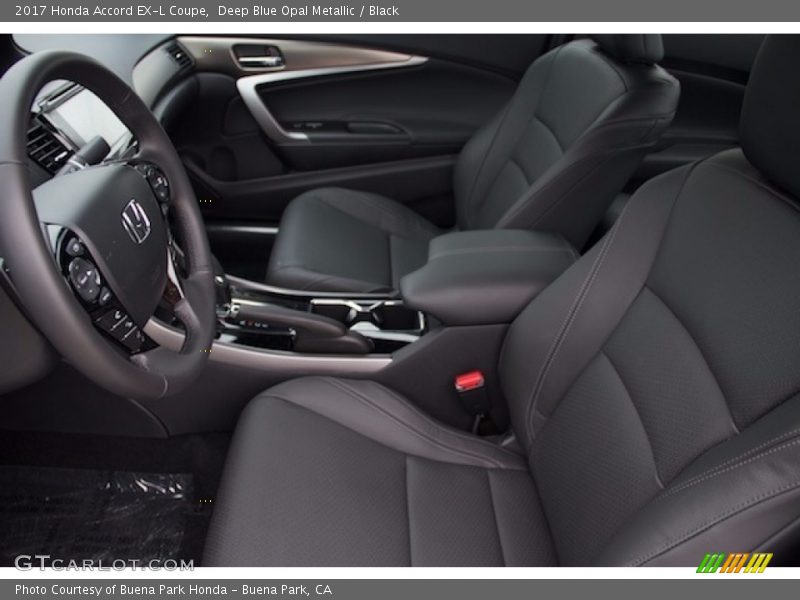 Deep Blue Opal Metallic / Black 2017 Honda Accord EX-L Coupe