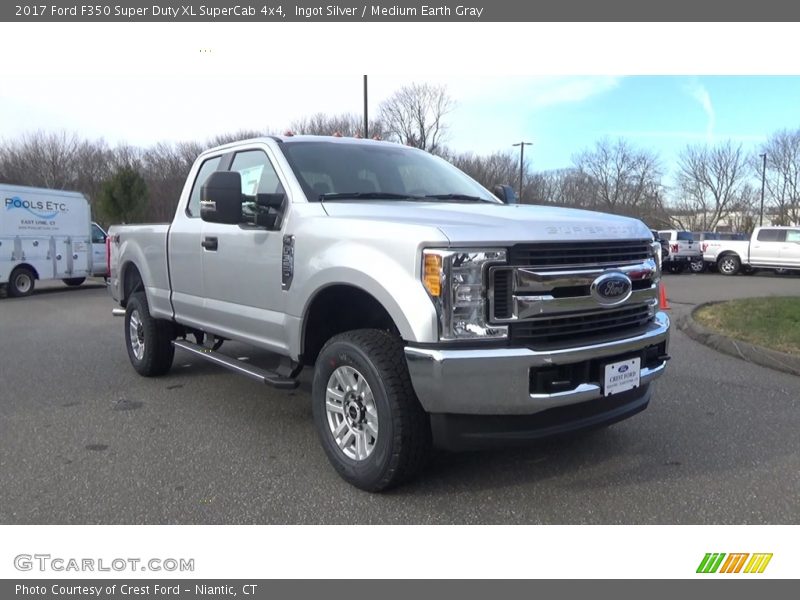 Ingot Silver / Medium Earth Gray 2017 Ford F350 Super Duty XL SuperCab 4x4