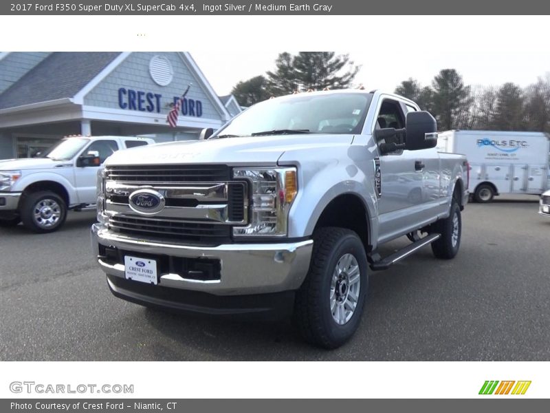 Ingot Silver / Medium Earth Gray 2017 Ford F350 Super Duty XL SuperCab 4x4