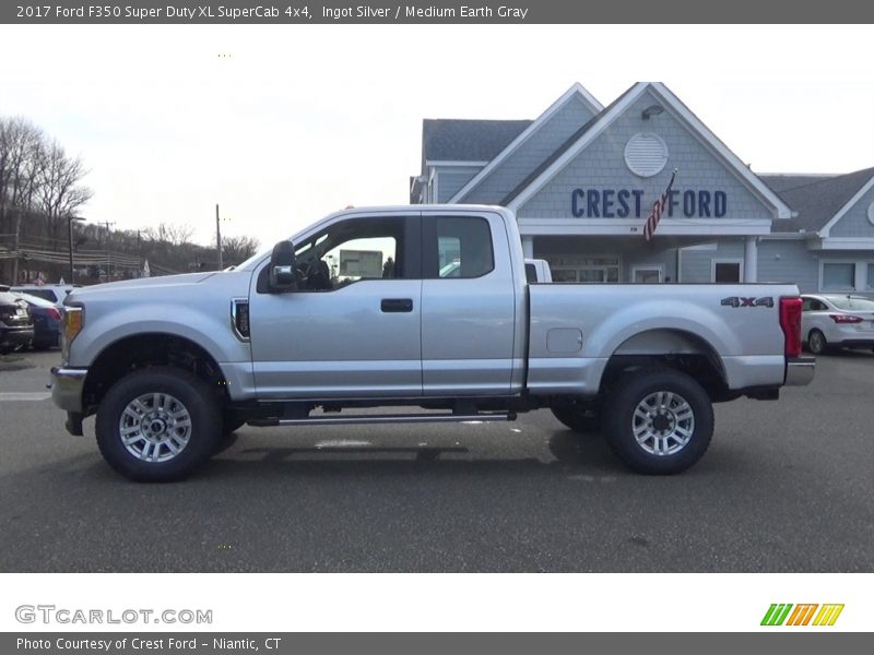 Ingot Silver / Medium Earth Gray 2017 Ford F350 Super Duty XL SuperCab 4x4
