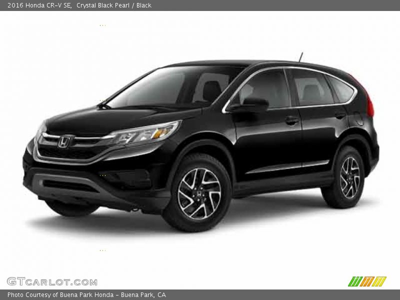 Crystal Black Pearl / Black 2016 Honda CR-V SE