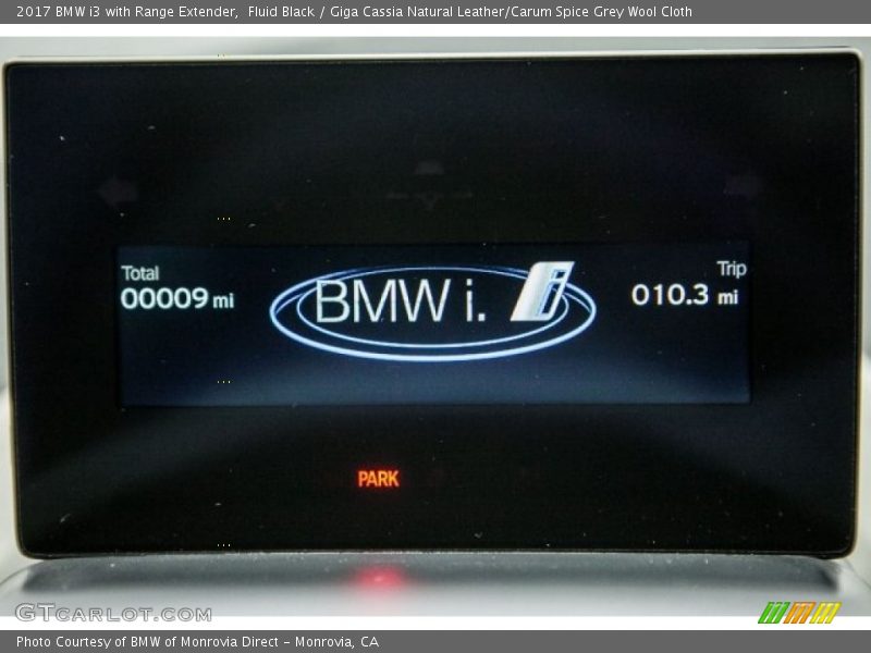 Fluid Black / Giga Cassia Natural Leather/Carum Spice Grey Wool Cloth 2017 BMW i3 with Range Extender