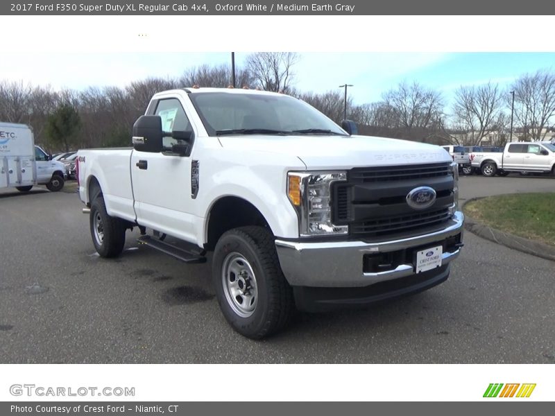 Oxford White / Medium Earth Gray 2017 Ford F350 Super Duty XL Regular Cab 4x4