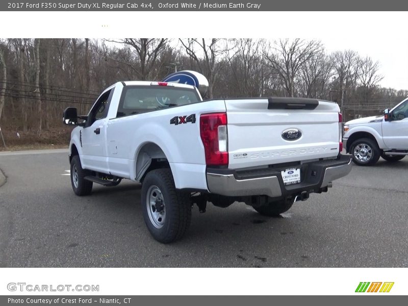 Oxford White / Medium Earth Gray 2017 Ford F350 Super Duty XL Regular Cab 4x4