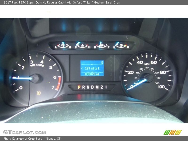 Oxford White / Medium Earth Gray 2017 Ford F350 Super Duty XL Regular Cab 4x4