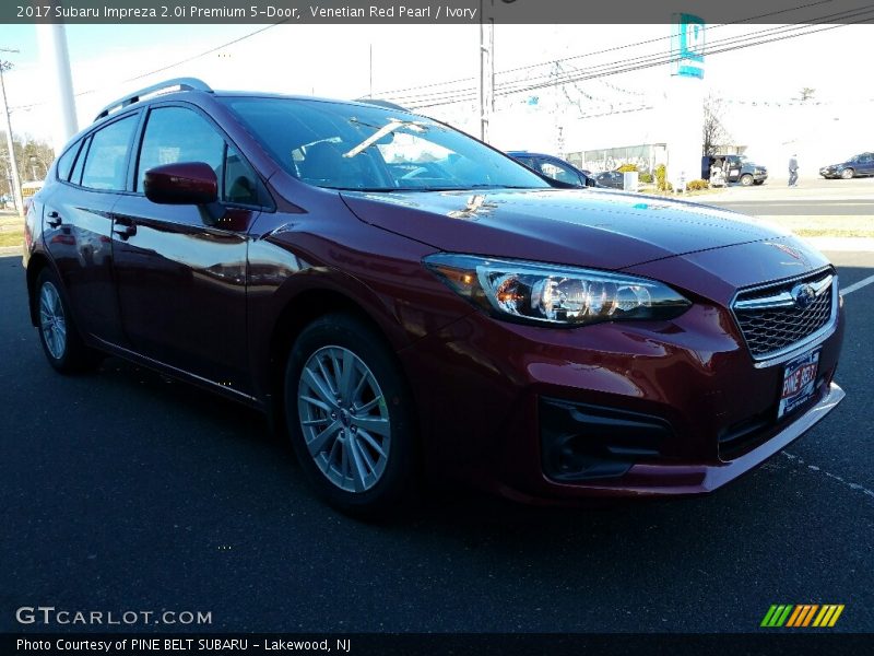 Venetian Red Pearl / Ivory 2017 Subaru Impreza 2.0i Premium 5-Door