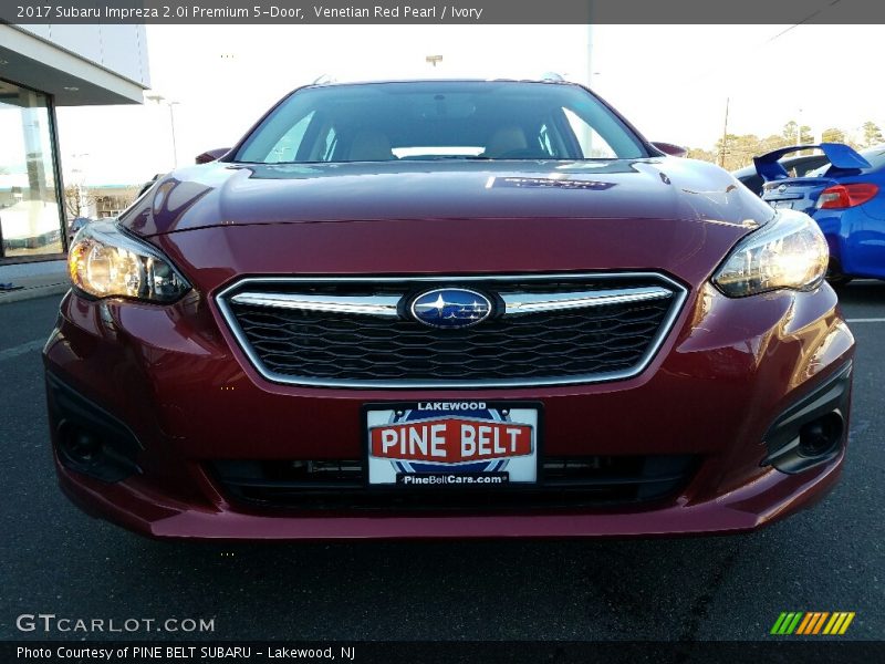 Venetian Red Pearl / Ivory 2017 Subaru Impreza 2.0i Premium 5-Door