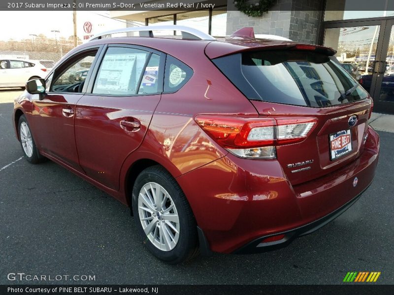 Venetian Red Pearl / Ivory 2017 Subaru Impreza 2.0i Premium 5-Door