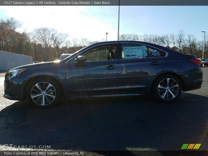 Carbide Gray Metallic / Slate Black 2017 Subaru Legacy 3.6R Limited