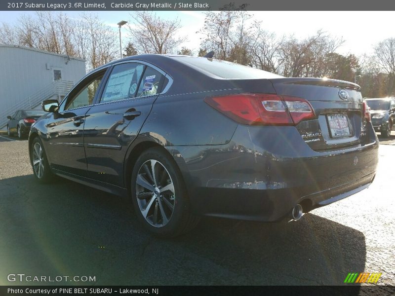 Carbide Gray Metallic / Slate Black 2017 Subaru Legacy 3.6R Limited