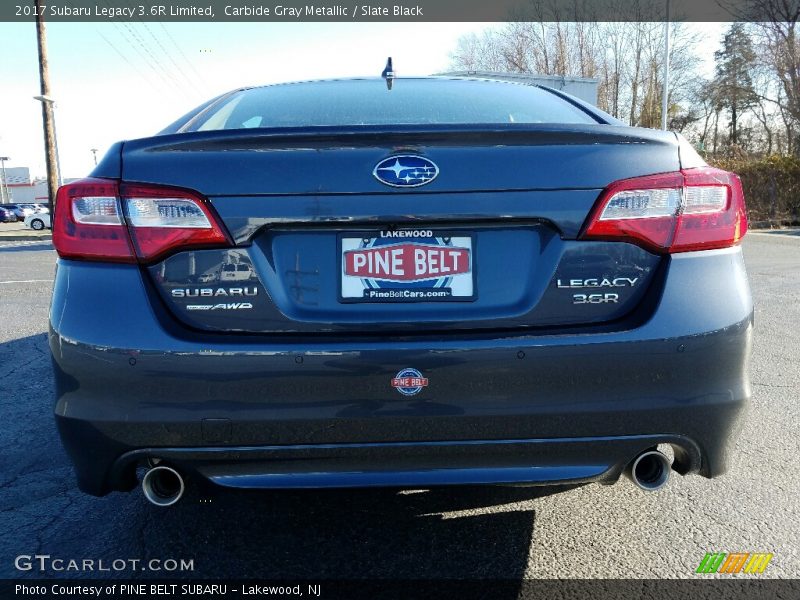 Carbide Gray Metallic / Slate Black 2017 Subaru Legacy 3.6R Limited