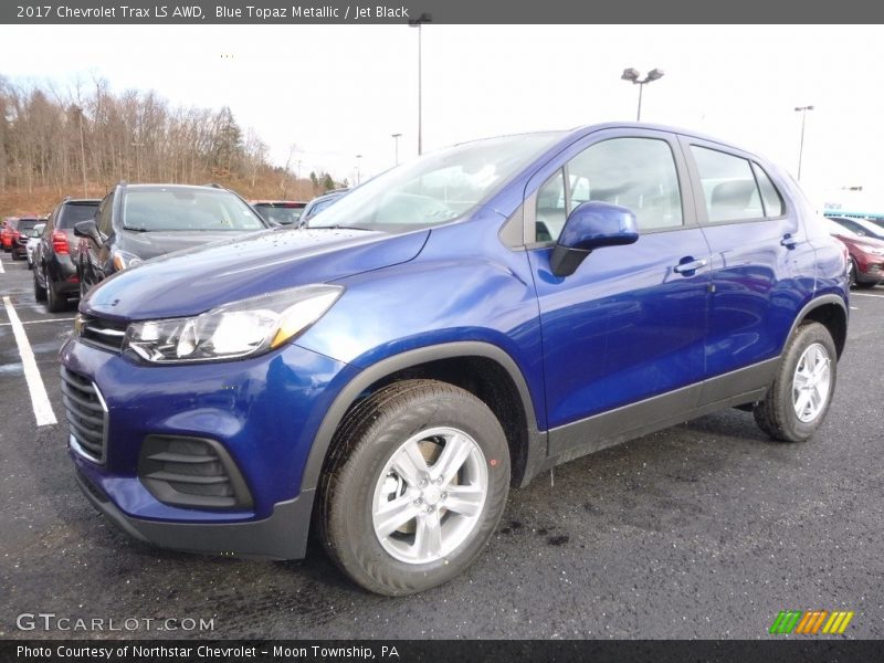 Blue Topaz Metallic / Jet Black 2017 Chevrolet Trax LS AWD