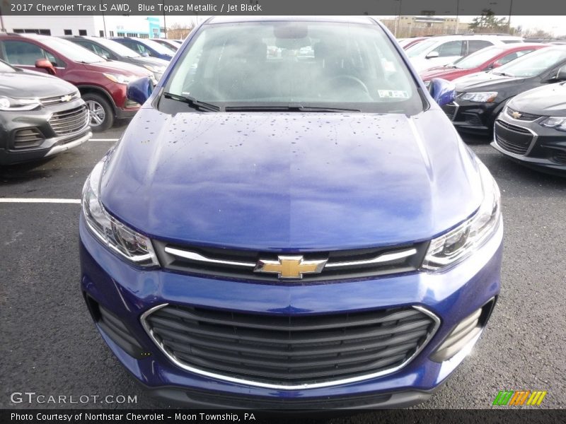 Blue Topaz Metallic / Jet Black 2017 Chevrolet Trax LS AWD