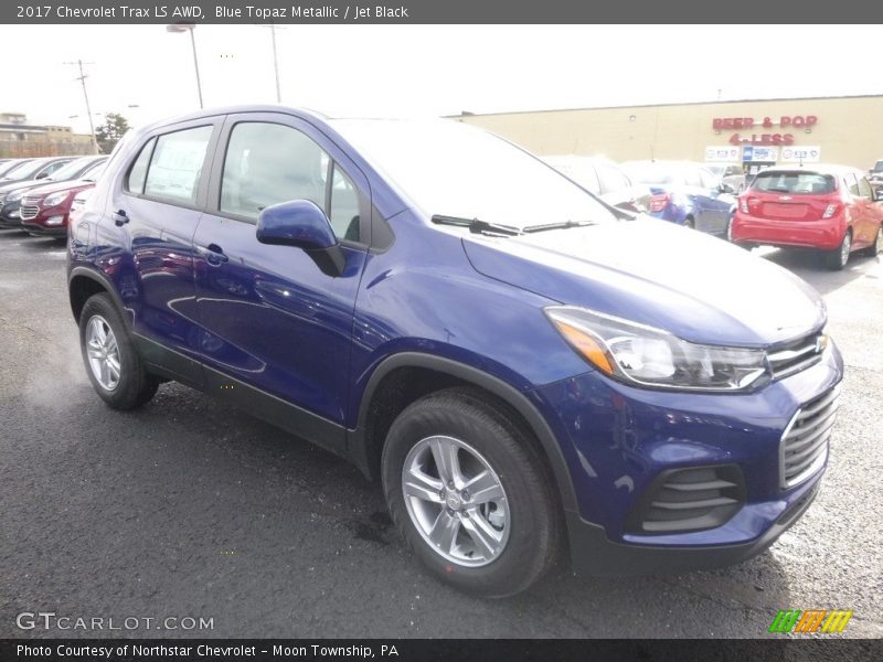 Blue Topaz Metallic / Jet Black 2017 Chevrolet Trax LS AWD