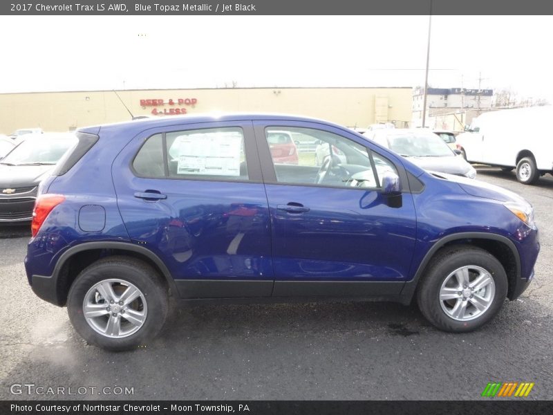 Blue Topaz Metallic / Jet Black 2017 Chevrolet Trax LS AWD