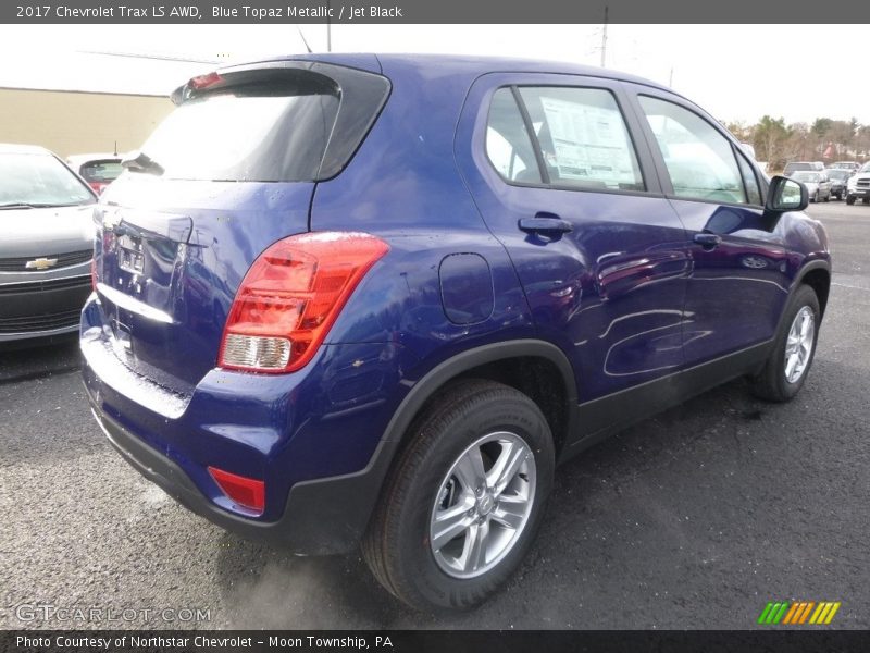 Blue Topaz Metallic / Jet Black 2017 Chevrolet Trax LS AWD