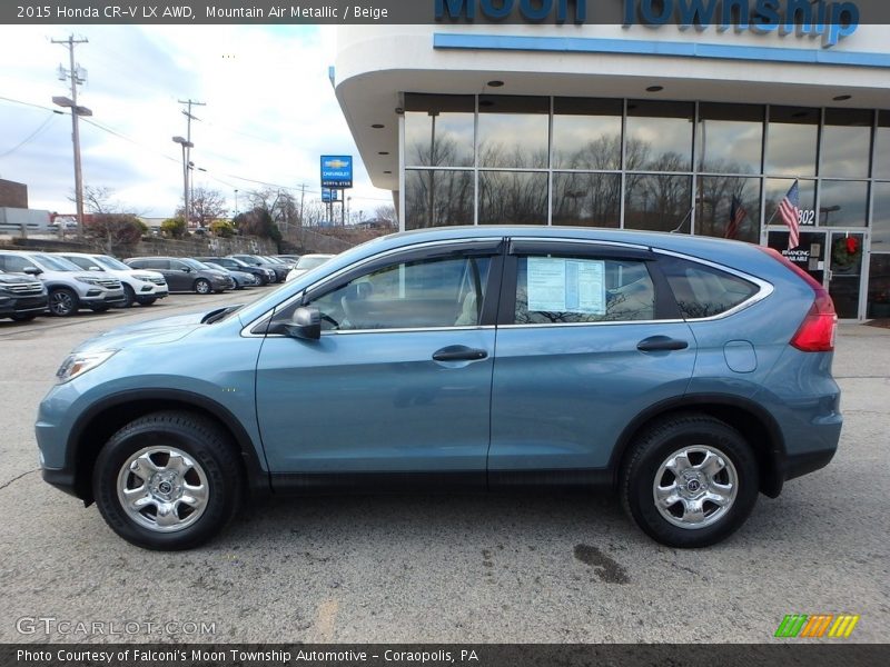 Mountain Air Metallic / Beige 2015 Honda CR-V LX AWD