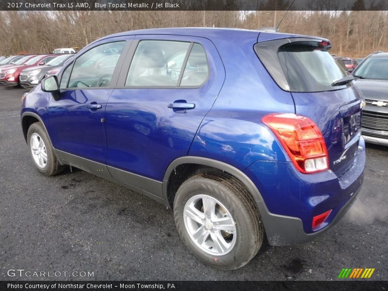 Blue Topaz Metallic / Jet Black 2017 Chevrolet Trax LS AWD