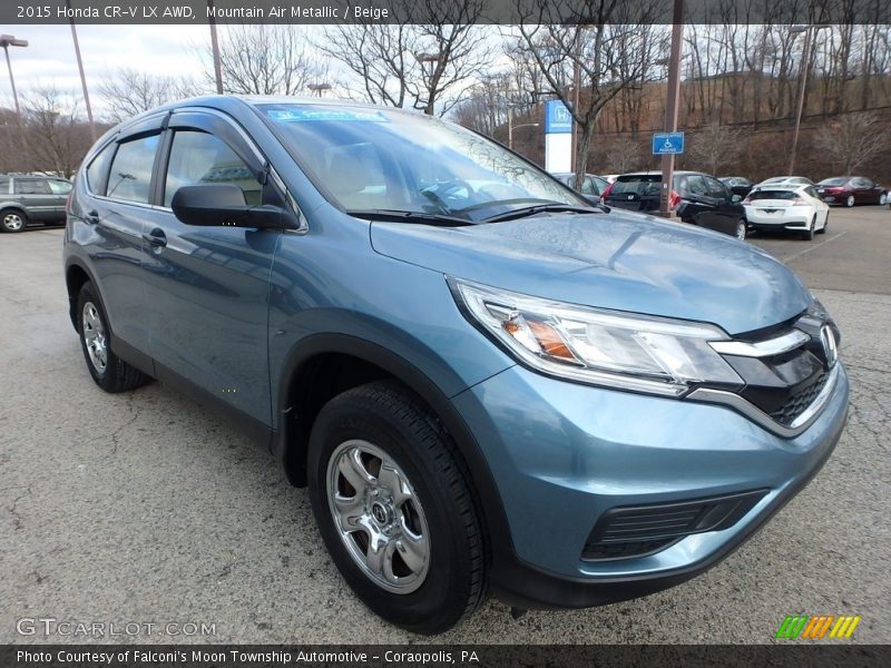 Mountain Air Metallic / Beige 2015 Honda CR-V LX AWD