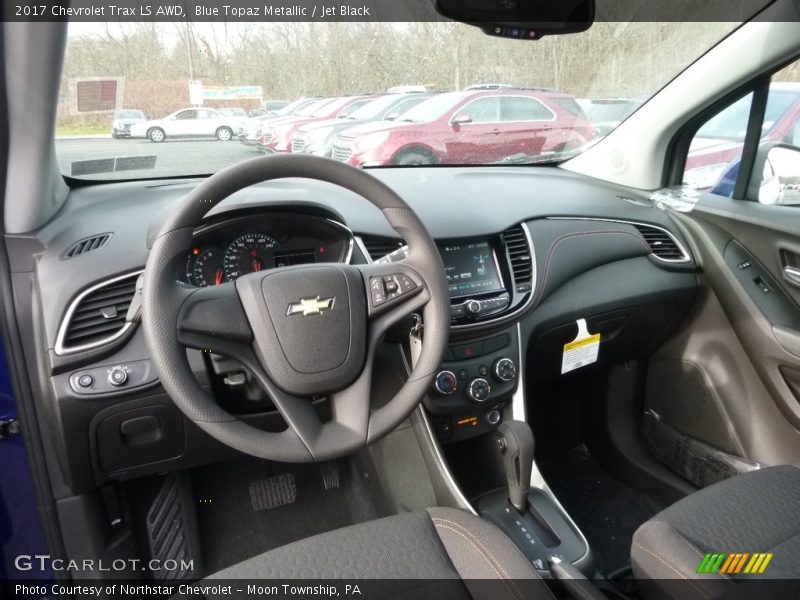 Blue Topaz Metallic / Jet Black 2017 Chevrolet Trax LS AWD