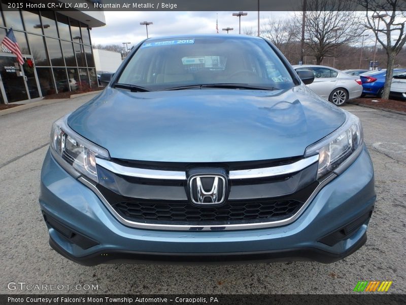 Mountain Air Metallic / Beige 2015 Honda CR-V LX AWD
