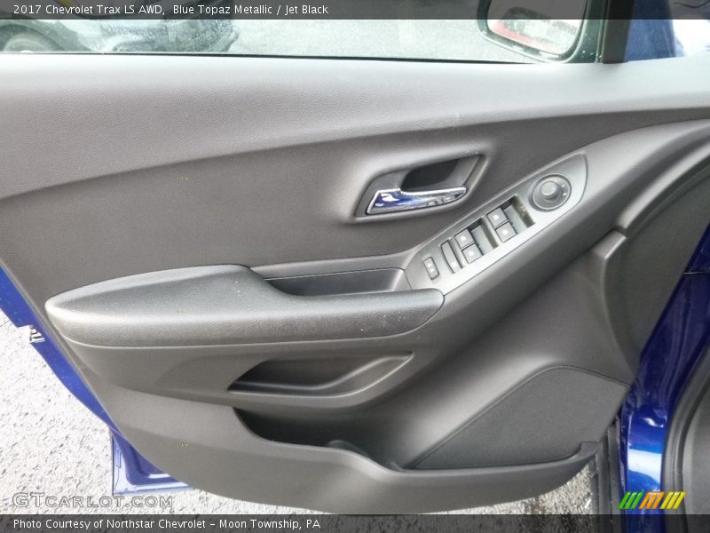 Blue Topaz Metallic / Jet Black 2017 Chevrolet Trax LS AWD
