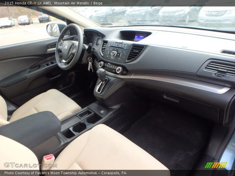 Mountain Air Metallic / Beige 2015 Honda CR-V LX AWD