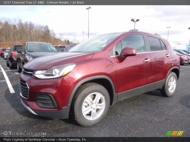 Crimson Metallic / Jet Black 2017 Chevrolet Trax LT AWD