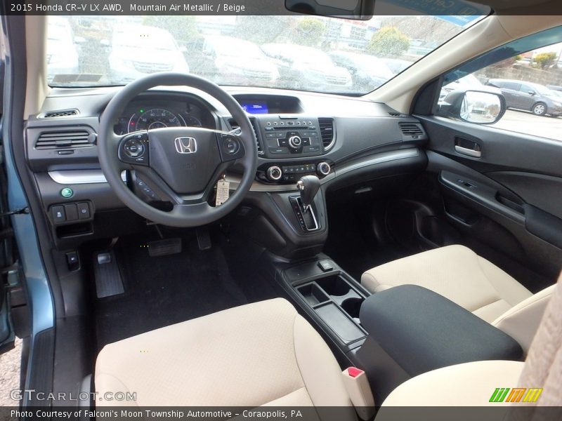 Mountain Air Metallic / Beige 2015 Honda CR-V LX AWD