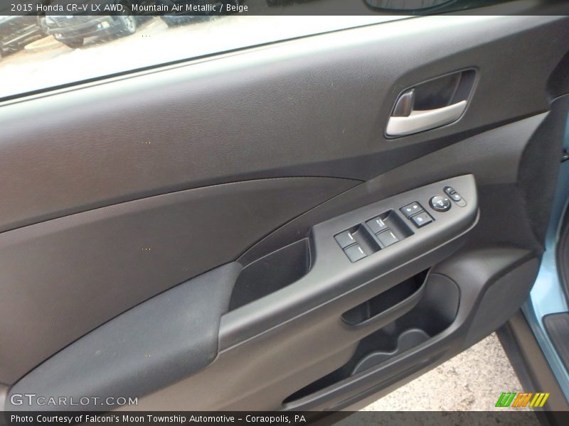 Mountain Air Metallic / Beige 2015 Honda CR-V LX AWD