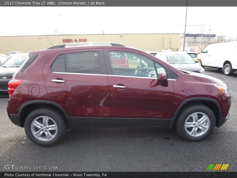 Crimson Metallic / Jet Black 2017 Chevrolet Trax LT AWD